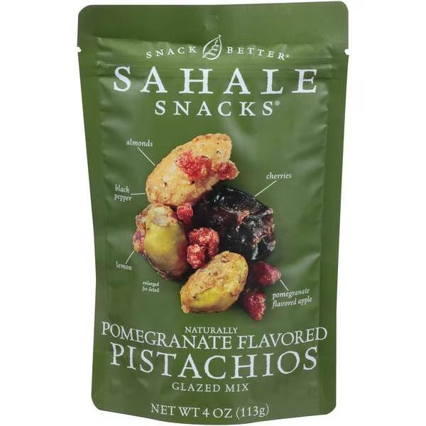 Sahale Pomegranate Flavored Pistachio Mix 4 oz., PK6, Sahale Snacks, Mfr#: 9386900072